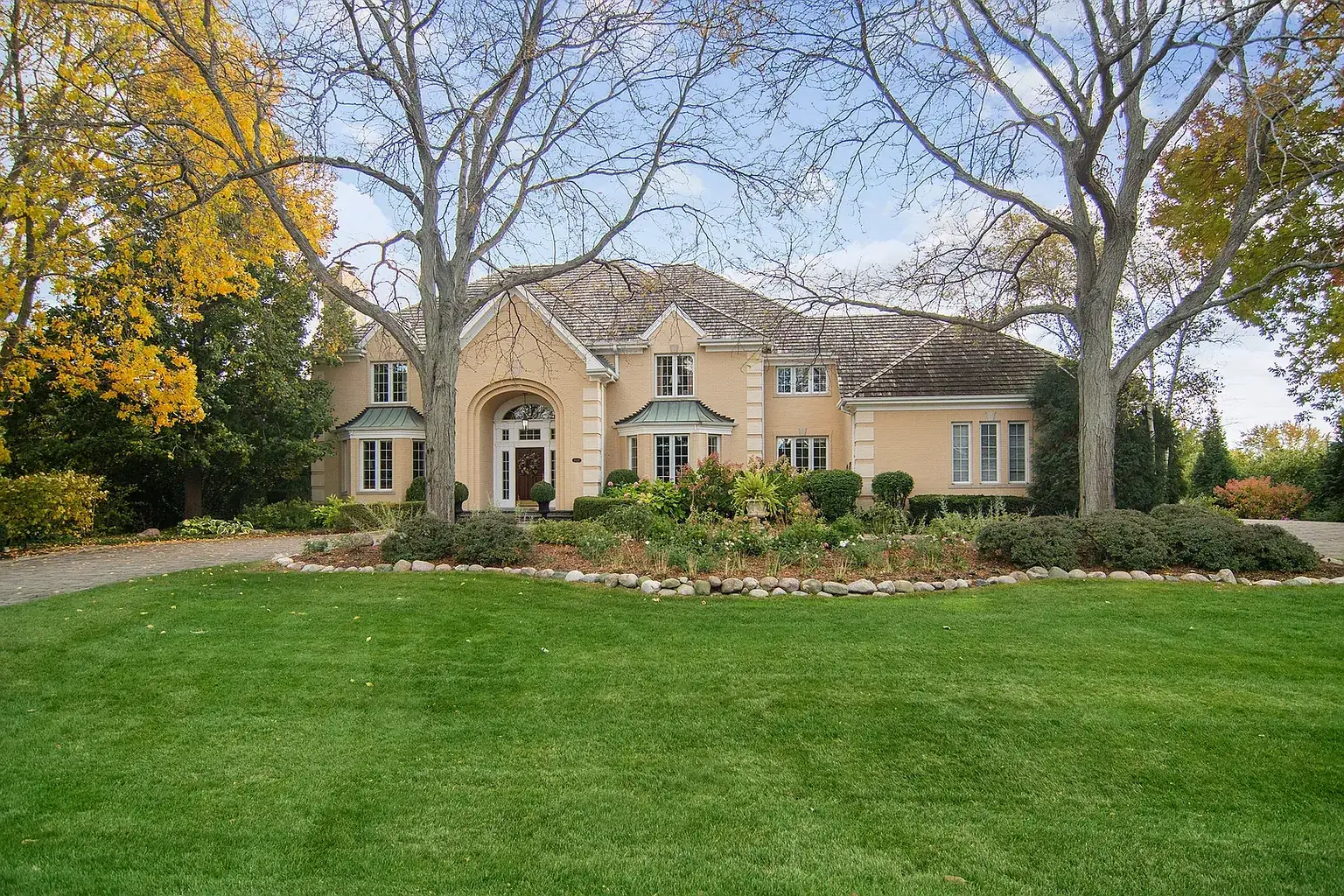 Front of the house across the lawn